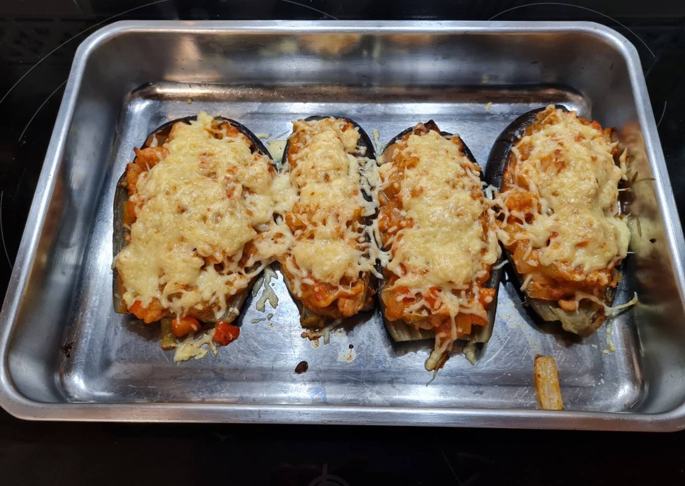 Berenjenas rellenas de carne