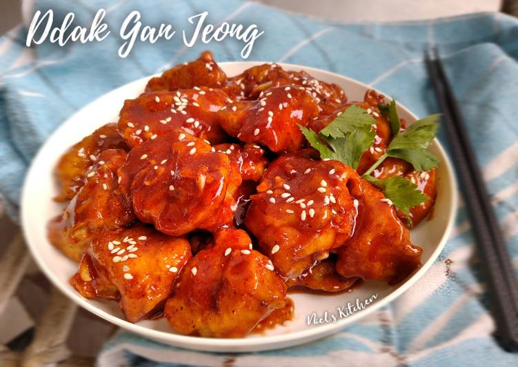Bagaimana Membuat Ddak Gan Jeong/Ayam Pedas Korea Anti Gagal