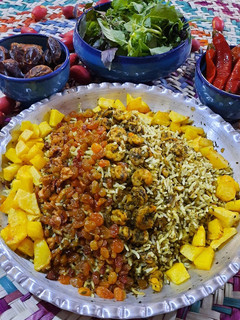عکسی از دستور پلو میگو