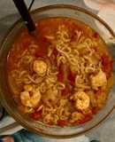 Microwave Prawns Instant Noodles