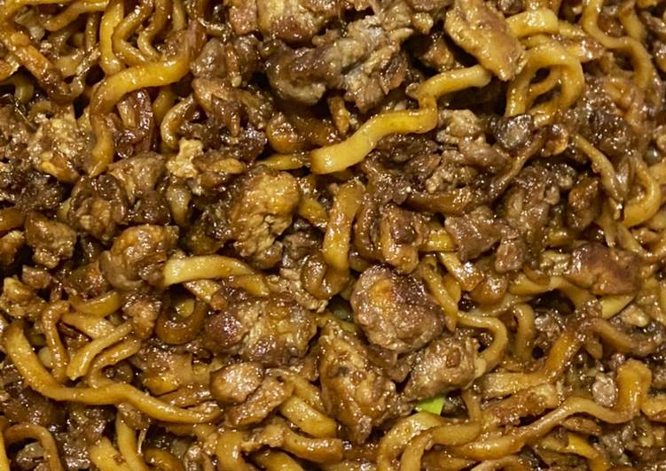 Resep Bakmie goreng daging Anti Gagal