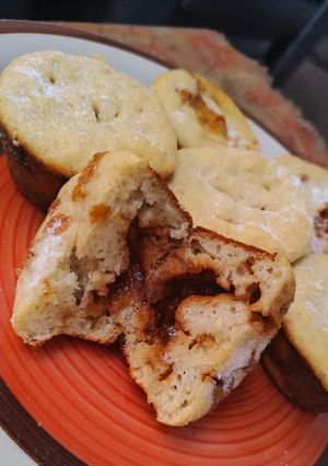 Una foto de Muffins de Banana con Dulce de Leche