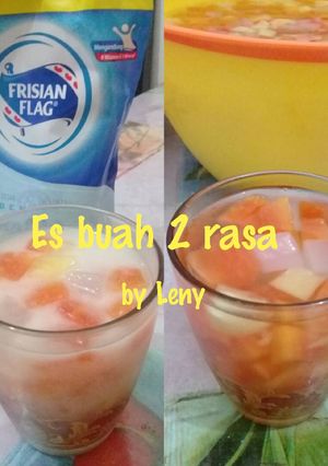 Foto resep Es buah 2 rasa