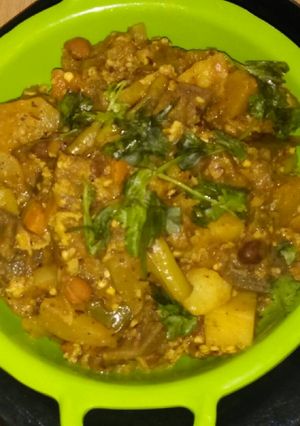 A picture of Mix Veg curry without onion and garlic.