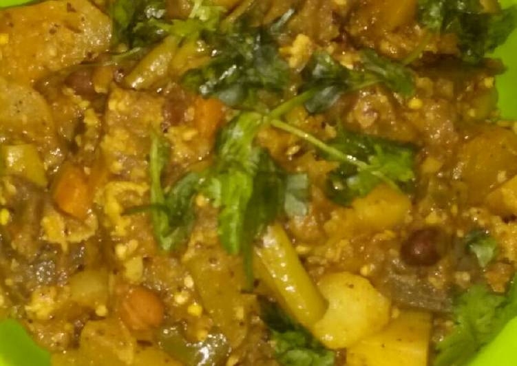 How To Make  Mix Veg curry without onion and garlic