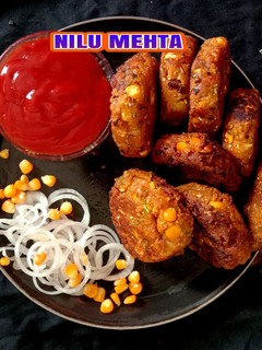 कॉर्न वेज कबाब (corn veg kabab recipe in Hindi) रेसिपी मुख्य फोटो