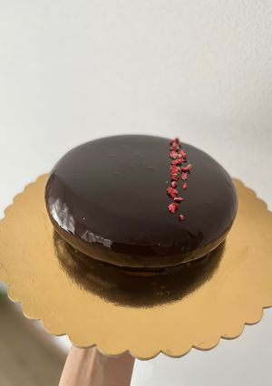 Étcsokis tükörglazúr recept fotója