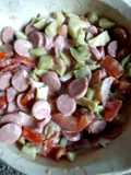 Ensalada de salchichas