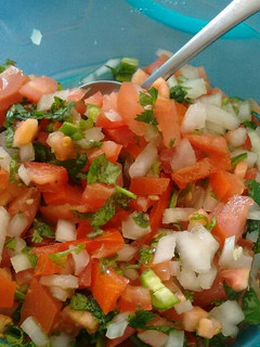 Una foto de Pico de gallo. ॐ