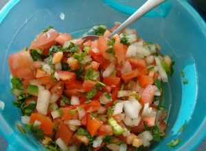 Una foto de Pico de gallo. ॐ