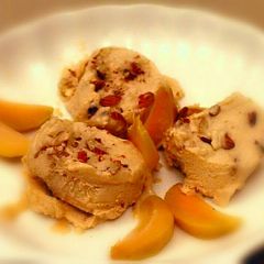 A picture of Chikoo(Sapodilla) Icecream.