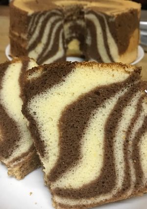 รูปของ Zebra chiffon cake