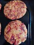 Hamburguesas de mijo, remolacha y zanahoria