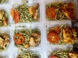 สปาเกตตี้เพสโต้หมูทอด🌿🧄