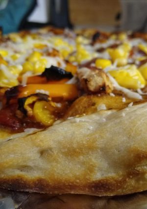 A picture of Sourdough pizza.