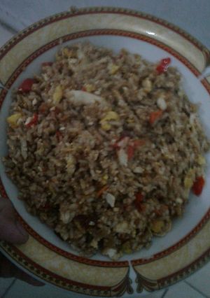 Foto resep Nasi goreng tahu penyet