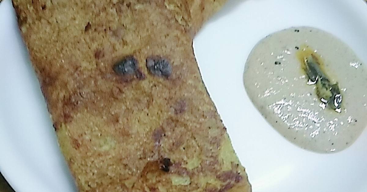 Green peas dosa with peanut chutney Recipe by jyoti prasad Cookpad