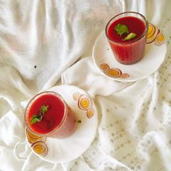 A picture of Beetroot Pomegranate Tomato Elixir (Immunity Booster Tonic) 😋.