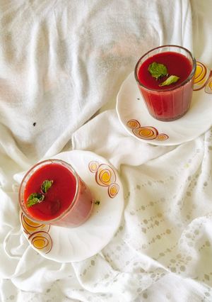 A picture of Beetroot Pomegranate Tomato Elixir (Immunity Booster Tonic) 😋.