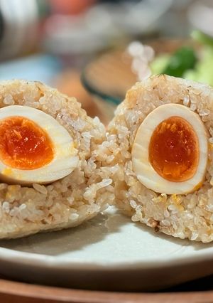 溏心蛋飯糰 的食譜成品照片