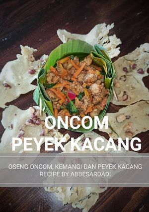 Foto resep Oncom dan peyek kacang