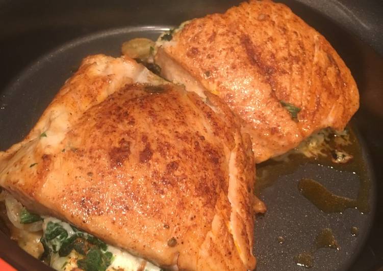 Simple Way to Make Quick Stuffed Salmon