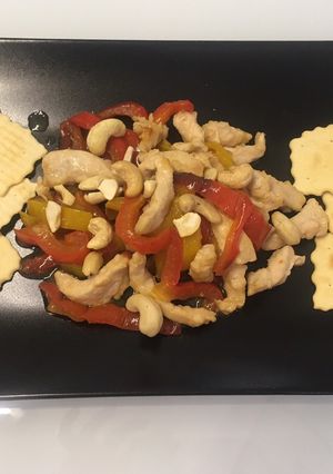 Foto di Straccetti di pollo con peperoni