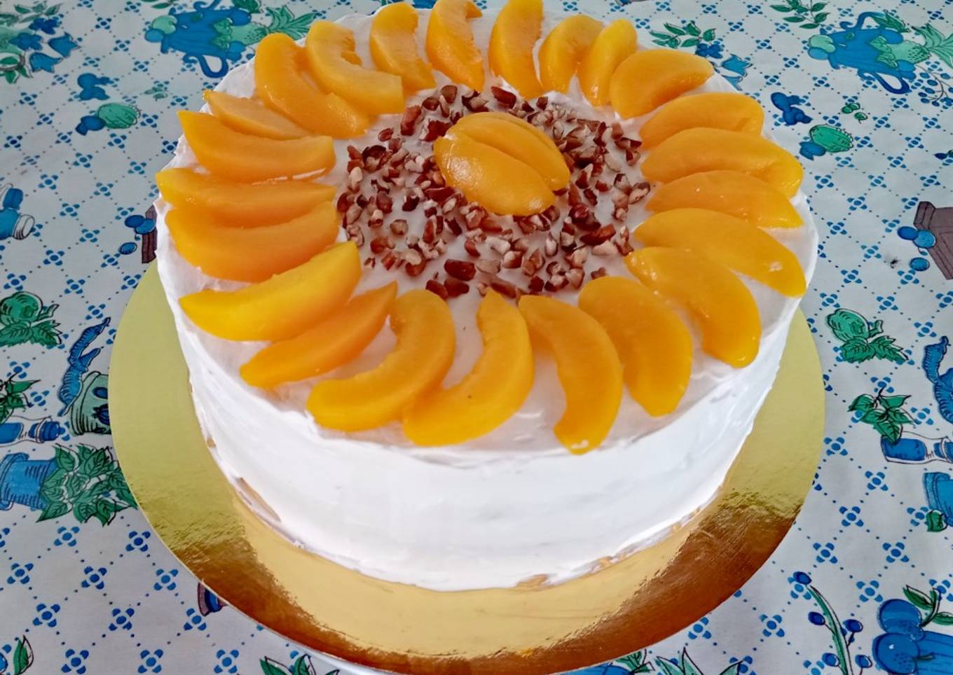Pastel Tres leches de durazno