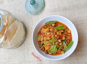 Foto resep Sambel Goreng Kentang Ati Ampela Kapri (kacang ercis)