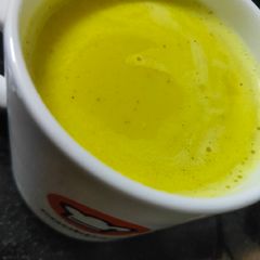 A picture of Raw turmeric milk.
