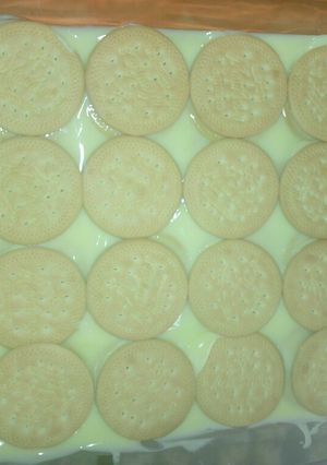 Una foto de Pastel de galletas en 3 combinaciones a la Mario, s