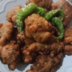 Lauki ke pakore A picture of Lauki ke pakore.