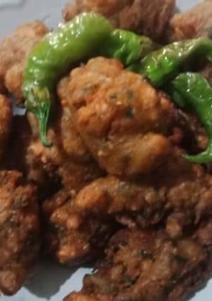A picture of Lauki ke pakore.