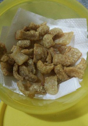 Foto resep Rambak babi / bak phok /kerupuk kulit babi
