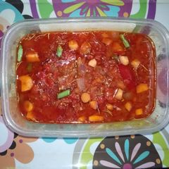 A picture of Fresh tomatoes stew.