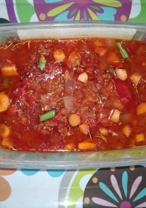A picture of Fresh tomatoes stew.