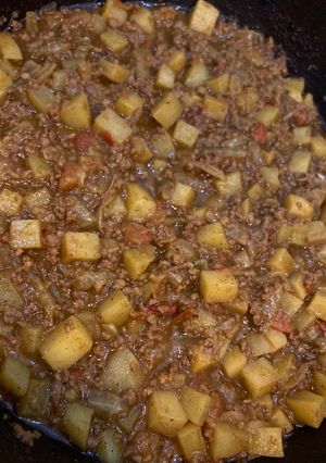 عکسی از دستور خورشت یا خوراک کاری گوشت