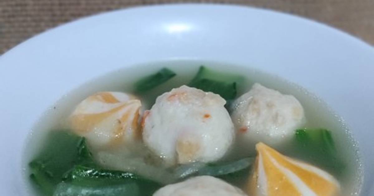 Resep Sup Bakso Ikan Dan Dumpling Oleh Maritza Kitchen Cookpad