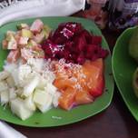 Salad buah susu cimory😘