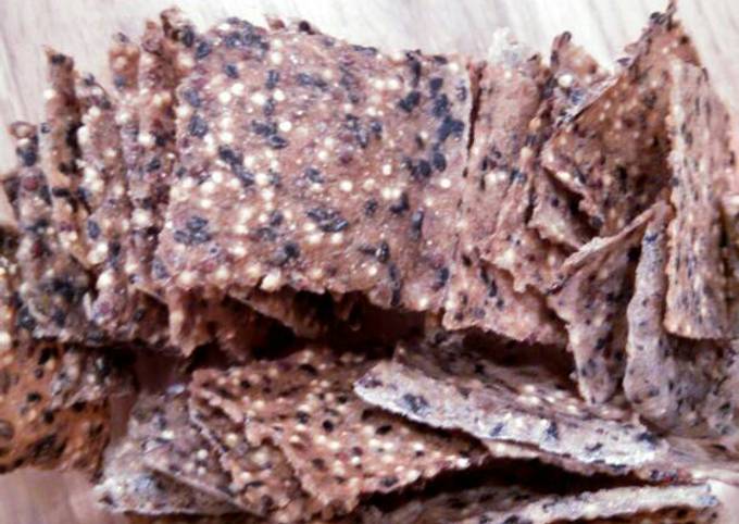 Simple Way to Make Favorite Crunchy whole grain crackers