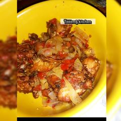 A picture of Peppered chicken.