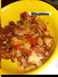 A picture of Peppered chicken.