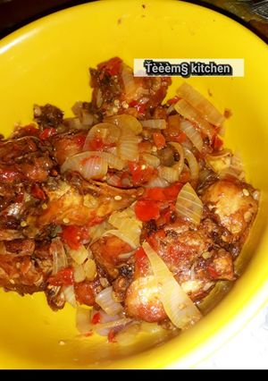 A picture of Peppered chicken.