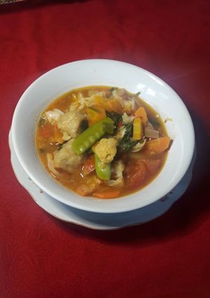 Foto resep Capcay bakso ikan