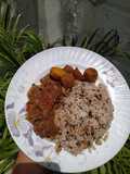 Arroz de frijol cabecita negra