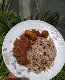 Arroz de frijol cabecita negra