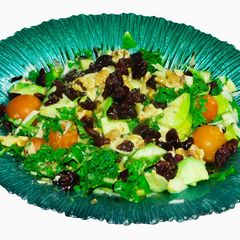 A picture of Summer Salad – Wild rice with veggies, nuts, and cranberries.