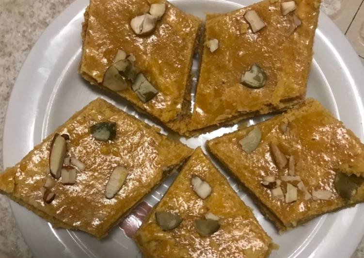 Besan Barfi with Milk powder