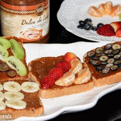 A picture of Fruit Toast 4 Ways.