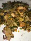 Chop suey de pulpo